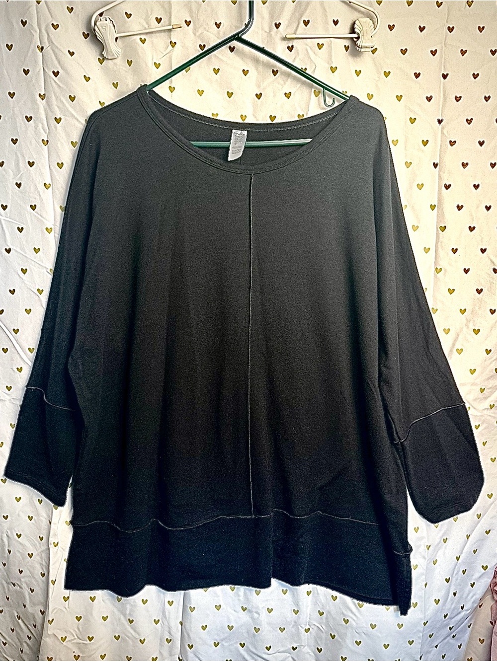 SPANX Black Relaxed Knit Tunic Top